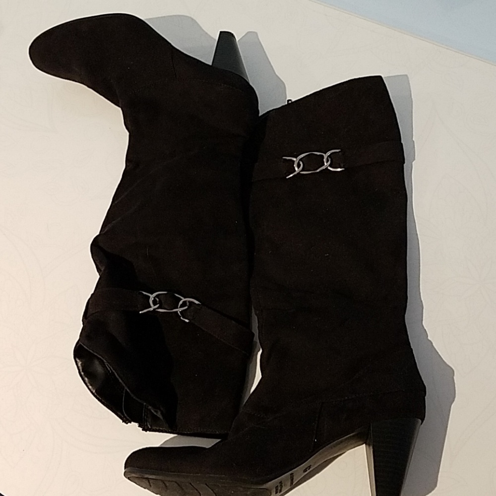 Predictions Black High Heeled Boots
